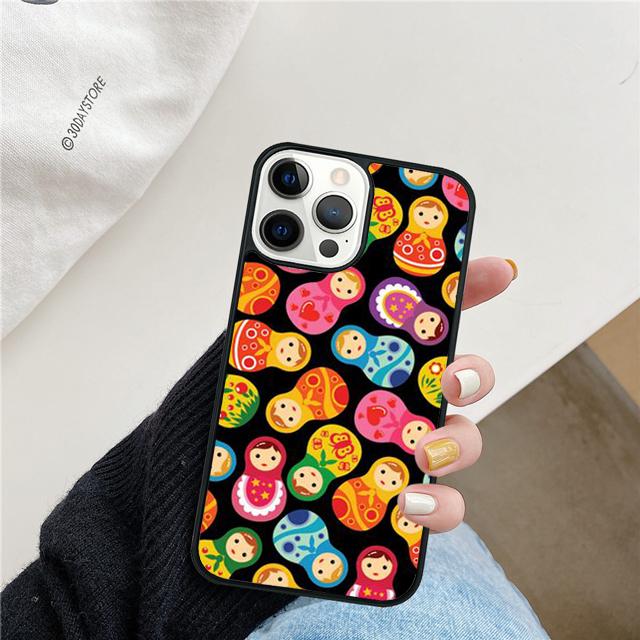 Babushka Matryoshka Red Russian Doll Phone Case Cover For iPhone 17 Air 15 16 14 13 Pro Max 12 11 Pro Max Max Plus