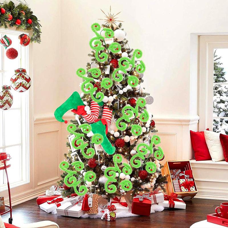 Christmas Venue Decoration Prop Exquisite Plush Design Christmas Atmosphere Christmas Tree Decorations Christmas Gift 43cm