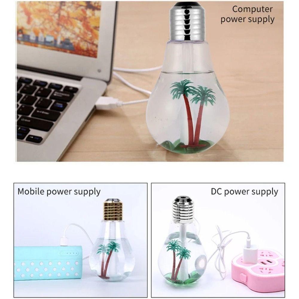 Lovely Design Bulb Shape Humidifier Creative Design Desktop Humidifier  Office Space