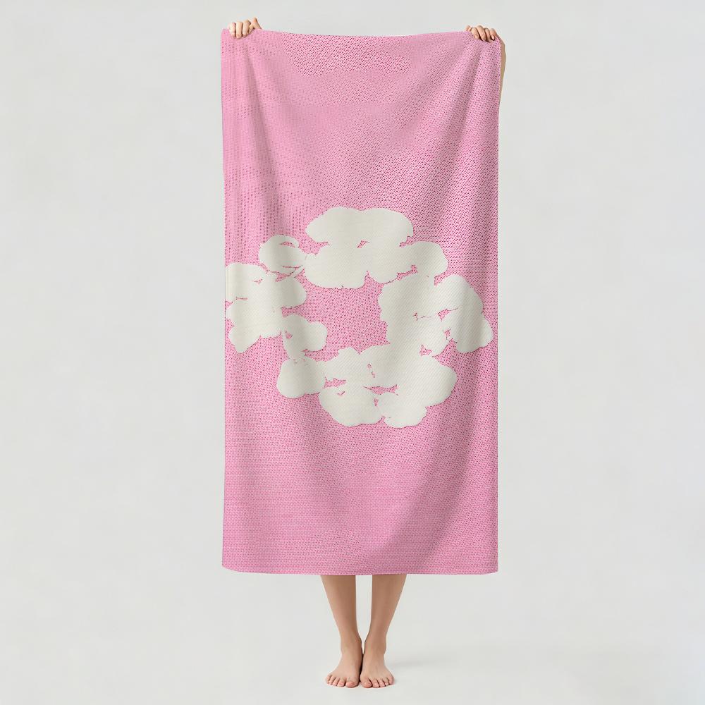 Print D-Denim T-Tear Towel Drying Bath Towel Applicable To Light Swimming Camping Yoga Beach Out