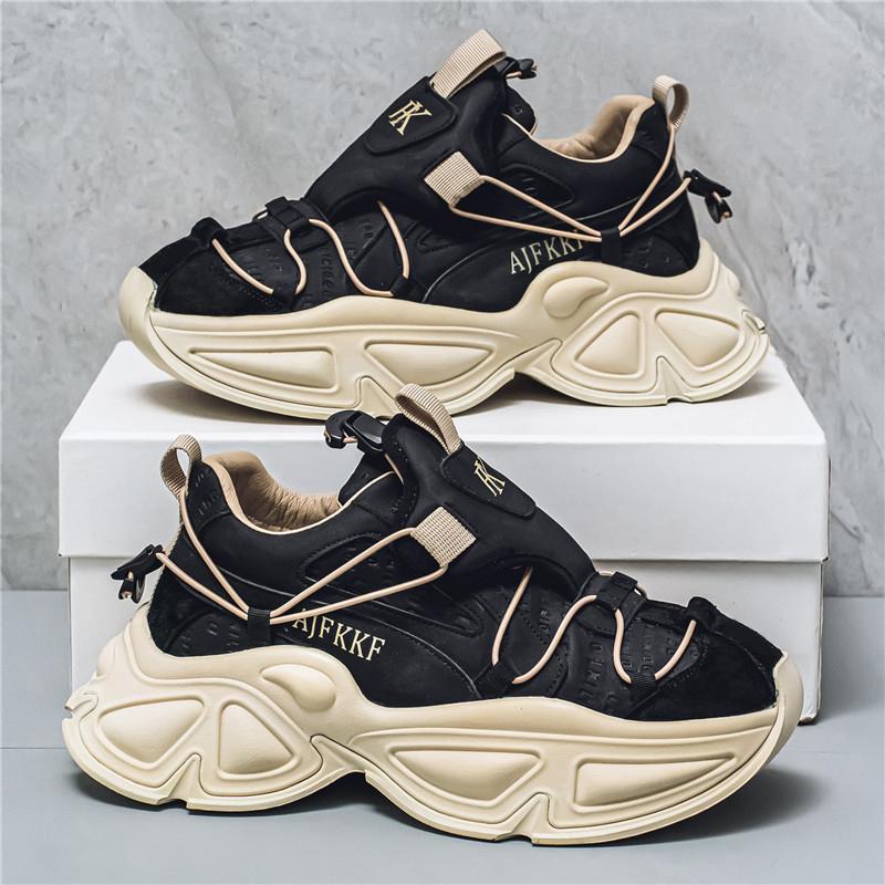 Men's Trend Clunky Sneaker Outdoor Non Slip Breathable Casual Running Sport Shoes Comfortable Work Shoes