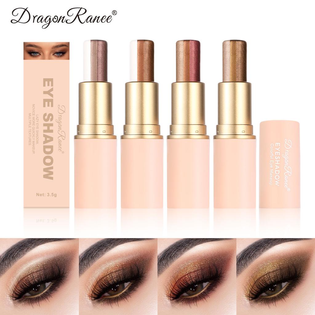 Three Color Eyeshadow Stick Glitter Highlight Shadow Stick Eye Makeup Waterproof Lasting Shimmer Metallic Eyeshadow Makeup