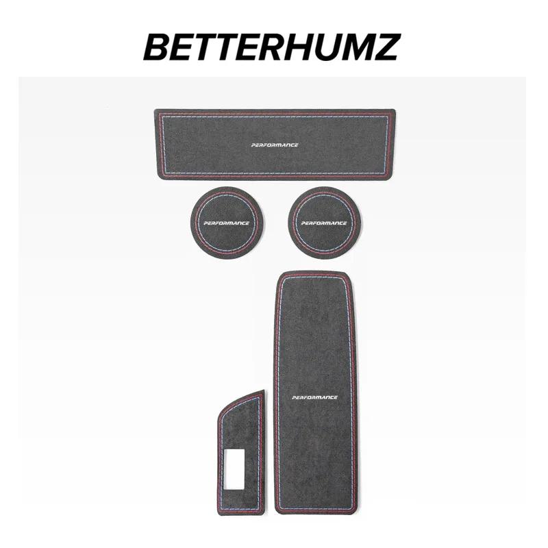 Betterhumz For BMW F30 F32 F34 F35 Car Cup Coaster Holder Anti-Slip Pad Storage Box Mat Center Console Interior Deco Accessories