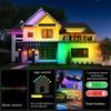Smart Permanent Outdoor Lights RGB LED Smart Eaves Lights Fairy Lights IP67 Waterproof Eave Lighting for House Roof Christmas