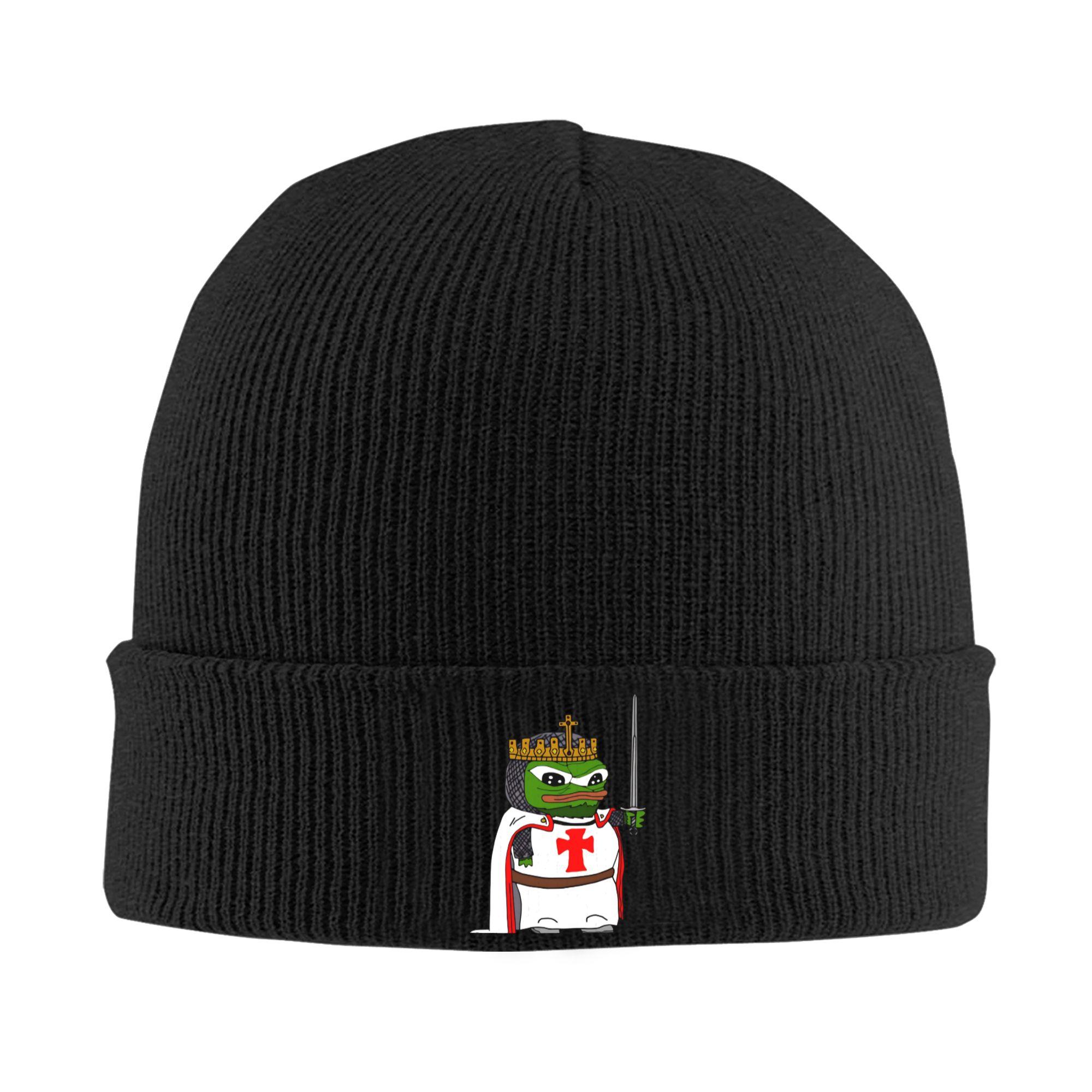 

Knights Templar Beanie Hats Bonnet Hats Unisex Adult Cute Kpop Knitting Hat Autumn Winter Design Elastic Caps One Size