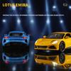 1/24 Lotus EMIRA Supercar Alloy Die Cast Toy Car Model Sound and Light Children's Toy Collectibles Birthday Gift