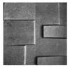 Decorative Wall Panels Graphite Brick Wall 50x50 Cm Pack of 8