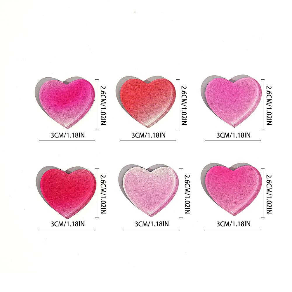 TYCT101-106 Creative Sakura Fridge Magnets - Heart-Shaped Acrylic Magnetic Dots for Refrigerator Decoration and Organization