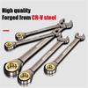 Double Head Extended Ratchet Wrench Industrial Grade Automotive Repair Tool Sets Quick Labor-saving Hand Tools Torque Wrench