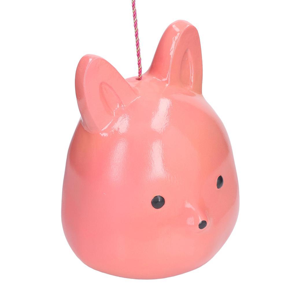 Garden Statues Lanyard Design Cute Red Animal Shape Waterproof Durable Home Pendant for Yard Outdoor