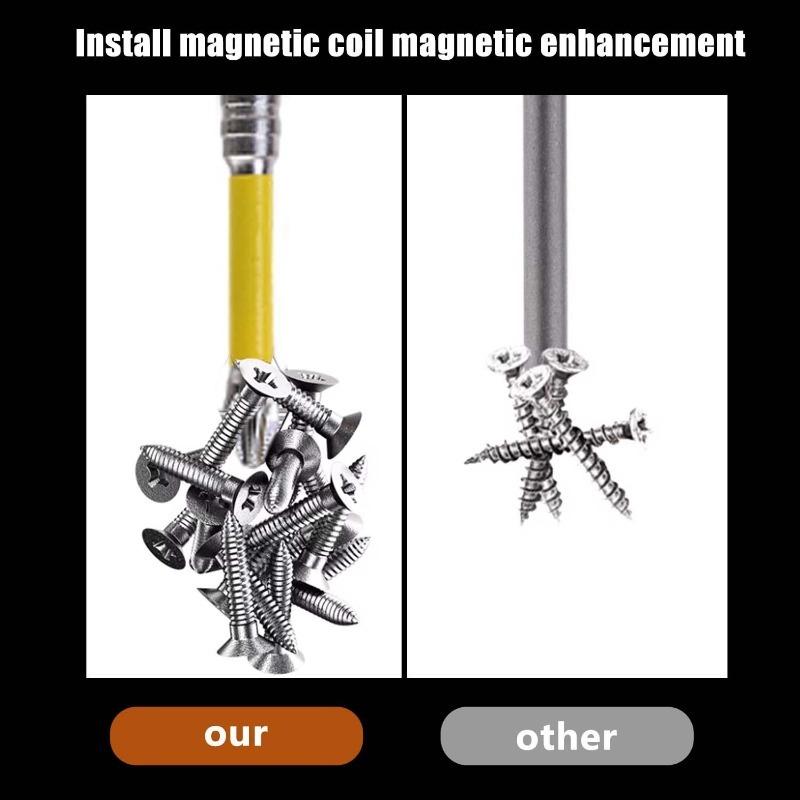 Magnetic Screwdriver Bit Hex Shank Head Drill Bits Screw Driver Anti-slip Screwdriver Drills For Woodworking Repair Hand Tools