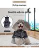 Two-Legged Fleece Dog Bathrobe and Towel for Small and Medium-Sized Dogs