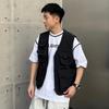 Retro Men's Clothing Summer Thin Outer Functional Vest Men's Tooling Outdoor Vest Trendy Brand Vest Jacket