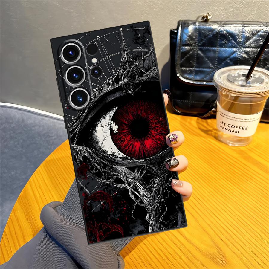 Gotisches Muster Funda Handyhülle für Samsung Galaxy S26 Ultra Note 20 8 9 10 S24 S25 Plus S23 S20 Ultra S10 S9 S21 FE