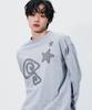 SOMEPLACE MAN Multi Basic Applique Graphic Long Sleeve Oversized Long-Sleeve T-Shirt_3 Colors