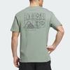 Adidas Campyx Graphic Logo Short Sleeve T-Shirt Unisex Tops Silver Gray Green IC1947