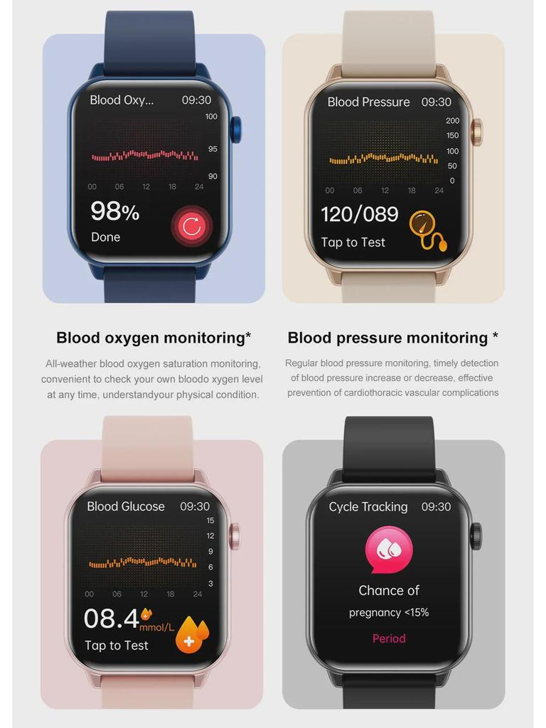 ZW64 Mini Women's Smartwatch with AMOLED Display and Bluetooth Health Tracker