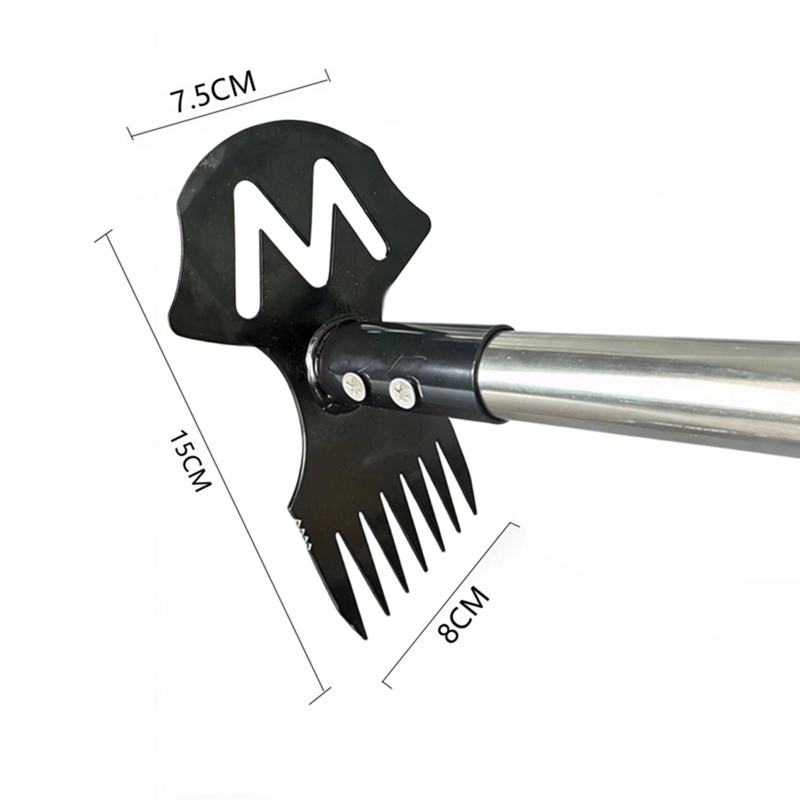 Gardening Garden Hoe Weeding Rake, Weeds Remover Manual Weeder Tool, Weeds Puller, for Landscaping 7 Tines