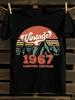 Vintage 1967 Retro 60s Graphic T-Shirt Mens Tshirt Womens Tshirts with Letters Print Short Sleeves T-Shirt Casual Street Tee Shirt Top
