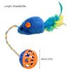 Interactive Plush Cats Exercise Mouse Toy with Bells Ball and Feathered Promotes Active Playtimes And Owner Pet