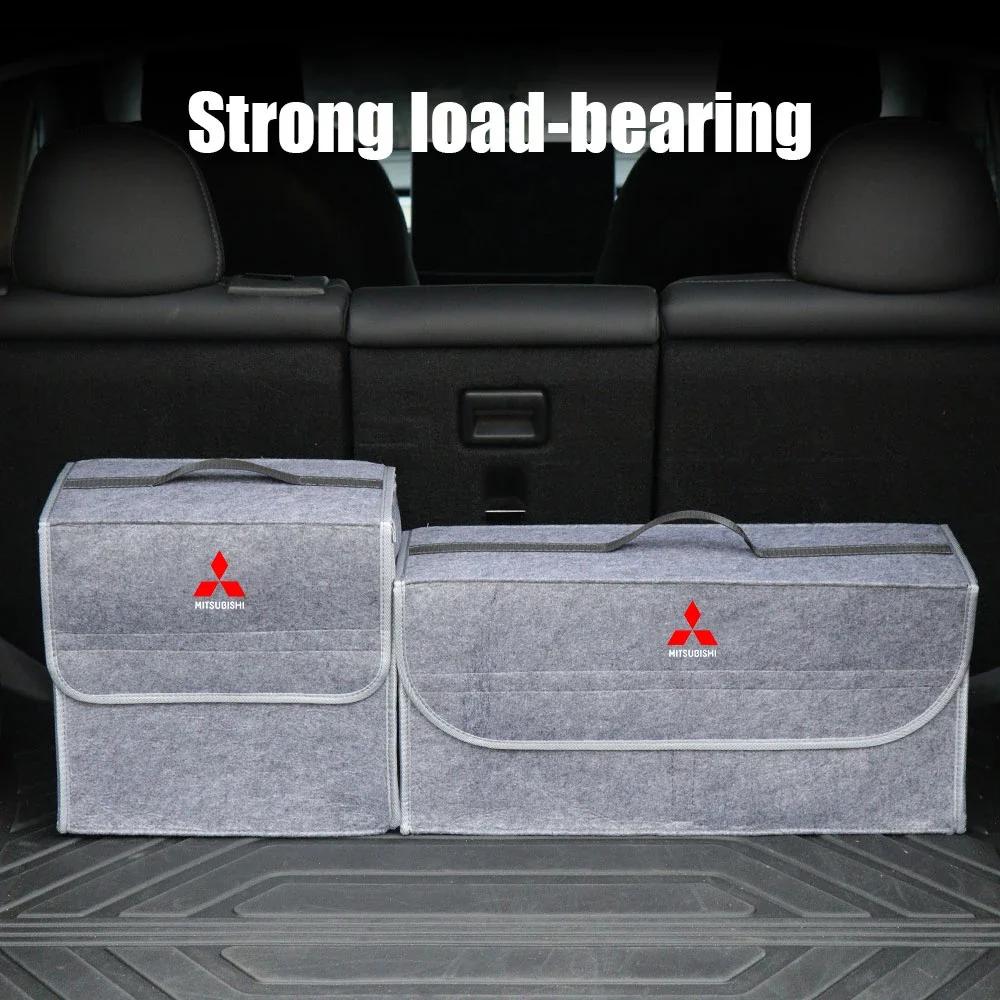Car Trunk Storage Bag Organizer Sundries Stowing Tidying Box For Mitsubishi ASX Lancer Pajero Outlander L200 EVO Lancer EX