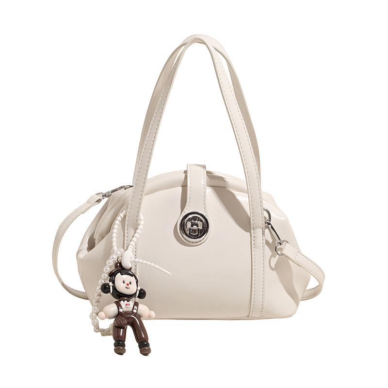 

Simple handbag bag women s new summer casual shoulder bag simple fashion commuter messenger bag no pendant білий