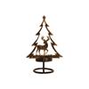 Christmas Candlestick Christmas Tree Shape Ornaments Holiday Atmosphere Decoration Retro Candle Holder Layout Scene Prop