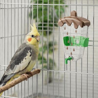Anti-Splash Parrot Water Dispenser Large Capacity Anti Spill Bird Water Bottle Detachable Hanging Type Automatic Feeder