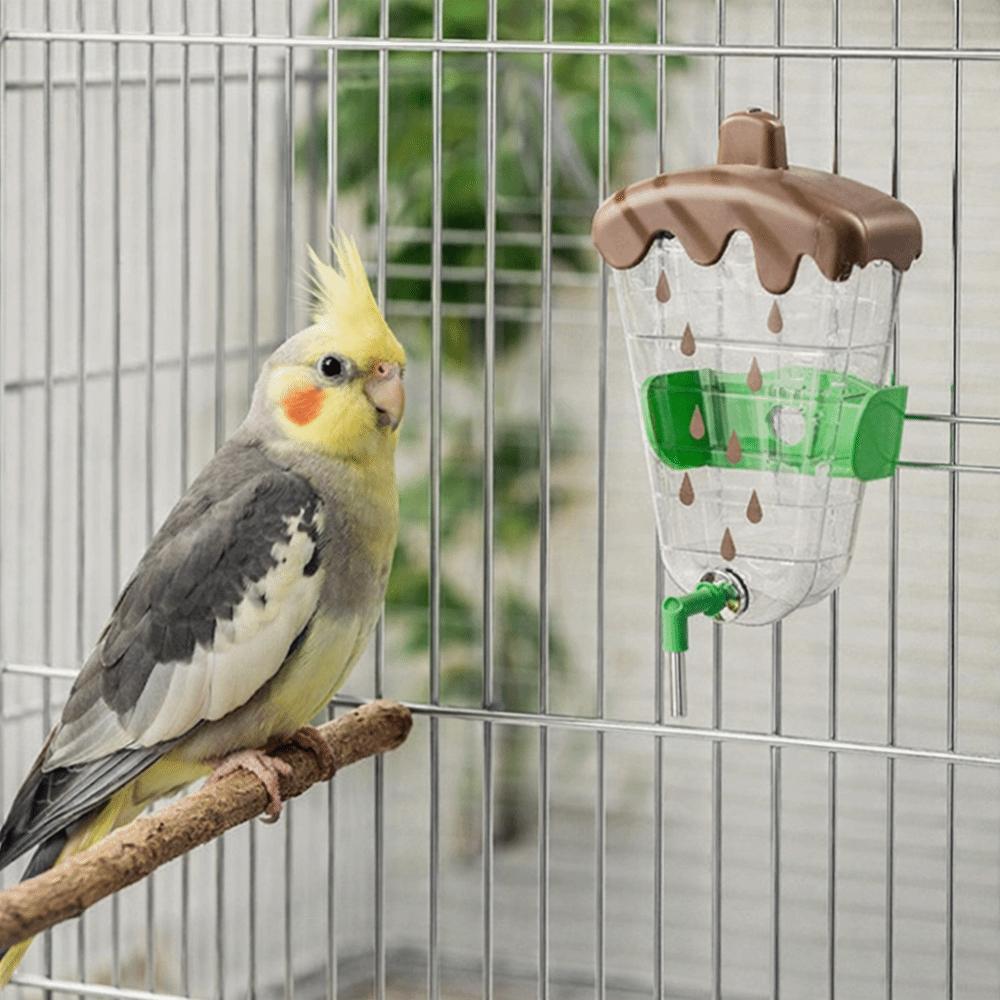 Anti Spill Bird Drinking Cup Large Capacity Bird Water Bottle Bird Water Drinker  Small Pets