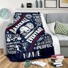 Blue Baseball Customize Your Name Blanket Warm Comfortable And Soft Blankets Are Suitable For Home Lunch Break Blanket Office Sofa Sofa Gift To