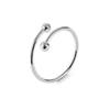 Korean New Exquisite Crystal Temperament Ring Sweet French Elegant Flower Opening Ring Female Jewelry