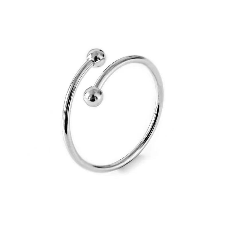 Korean New Exquisite Crystal Temperament Ring Sweet French Elegant Flower Opening Ring Female Jewelry