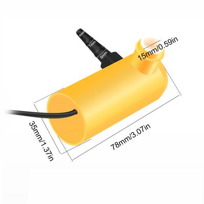 DC 12V Mini Pompa Wodna Do Domowego Akwarium Pompa Zanurzalna z Trójzębnym Wlotem Wody