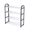 4-Tier Simple Shoe Rack Free Standing Metal Shoe Organizer Space Saving Shoes Storage Shelf Easy Assembly Shoe Holder