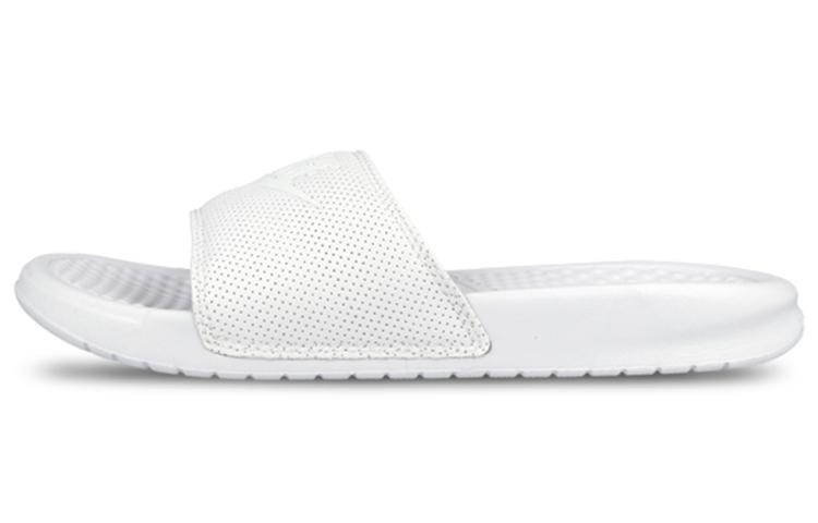 Nike Benassi JDI Athleisure Rubber Sole Slide Slippers Men s White 801779-114 38.5