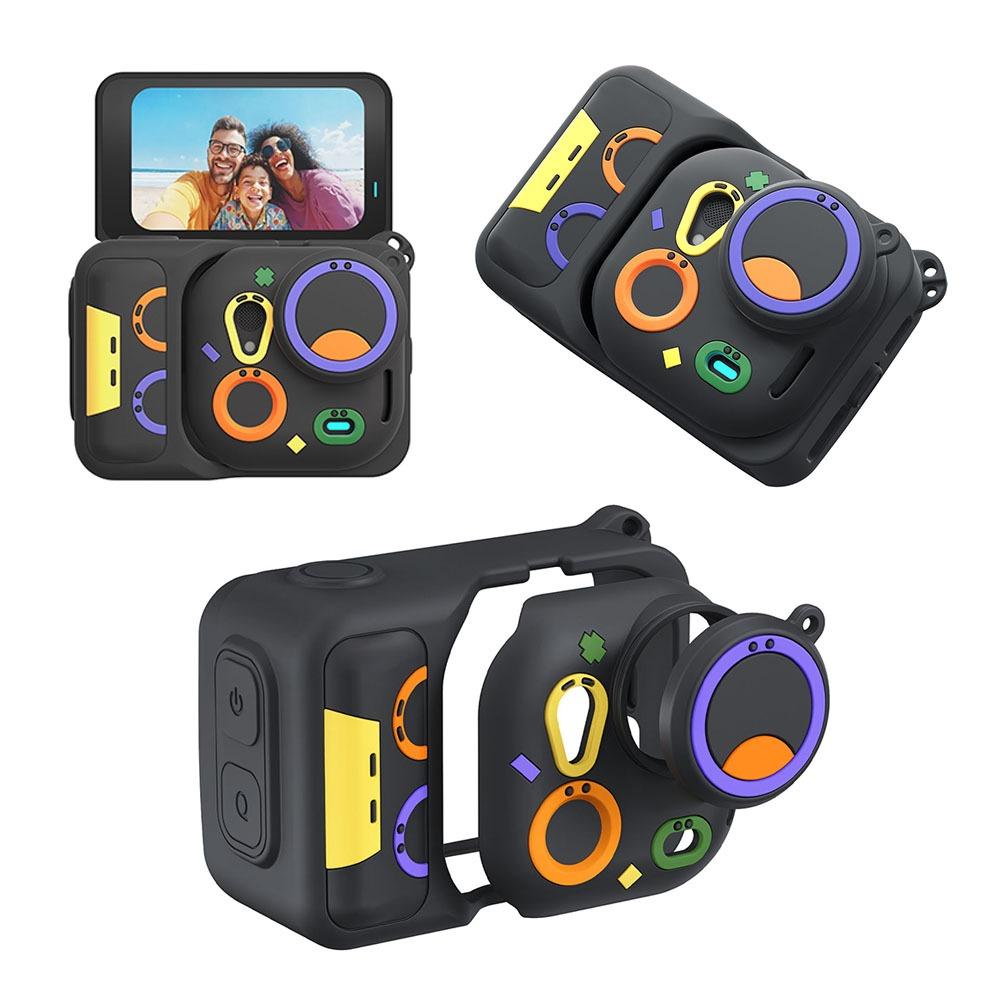 Silikonhülle für Insta360 Go Ultra Schutzhülle mit abnehmbarer Linsenabdeckung & Anti-Verlust-Riemen GoUltra Zubehör