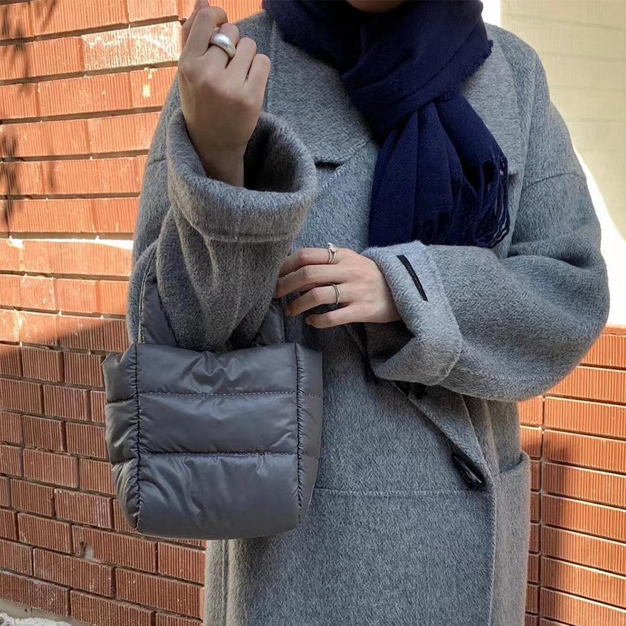 Jednoduchá lehká nylonová taška Malá dámská taška Clip Bavlněná kabelka Crossbody kabelka přes rameno