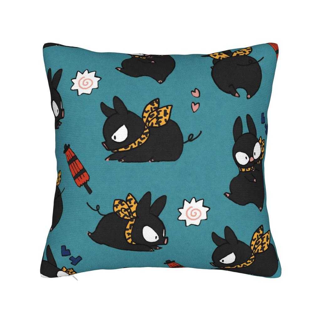 Manga Ranma 1⁄2 Square Pillow Case Adventure Martial Comedy Cushion Covers Polyester Decorative Pillowcase for Home 45x45cm