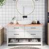 VidaXL Light Brown Bathroom Countertop 140x50x6 Cm Treated Wood 3156150