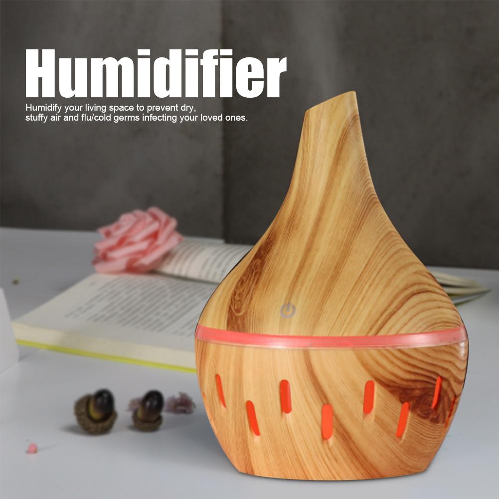 300ml USB Mini Air Humidifier Aroma Essential Oil Diffuser with 7 Changing Led Lights for Bedroom