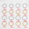 2pcs Stainless Steel Closed Ring Round Twisted Circles Ear Wire Hoops Pendant Connectors for DIY Jewelry Earring Making Findings