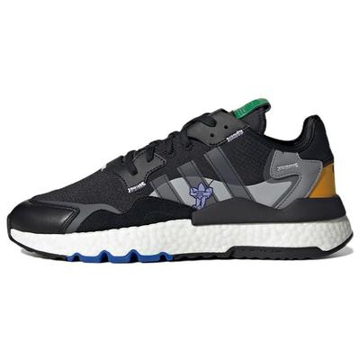 Originals Nite Jogger Tessuto in Pelle Comode Scarpe Sportive Antiscivolo Resistenti a Taglio Basso Lifestyle Casual Scarpe Casual Unisex Nero GX2184