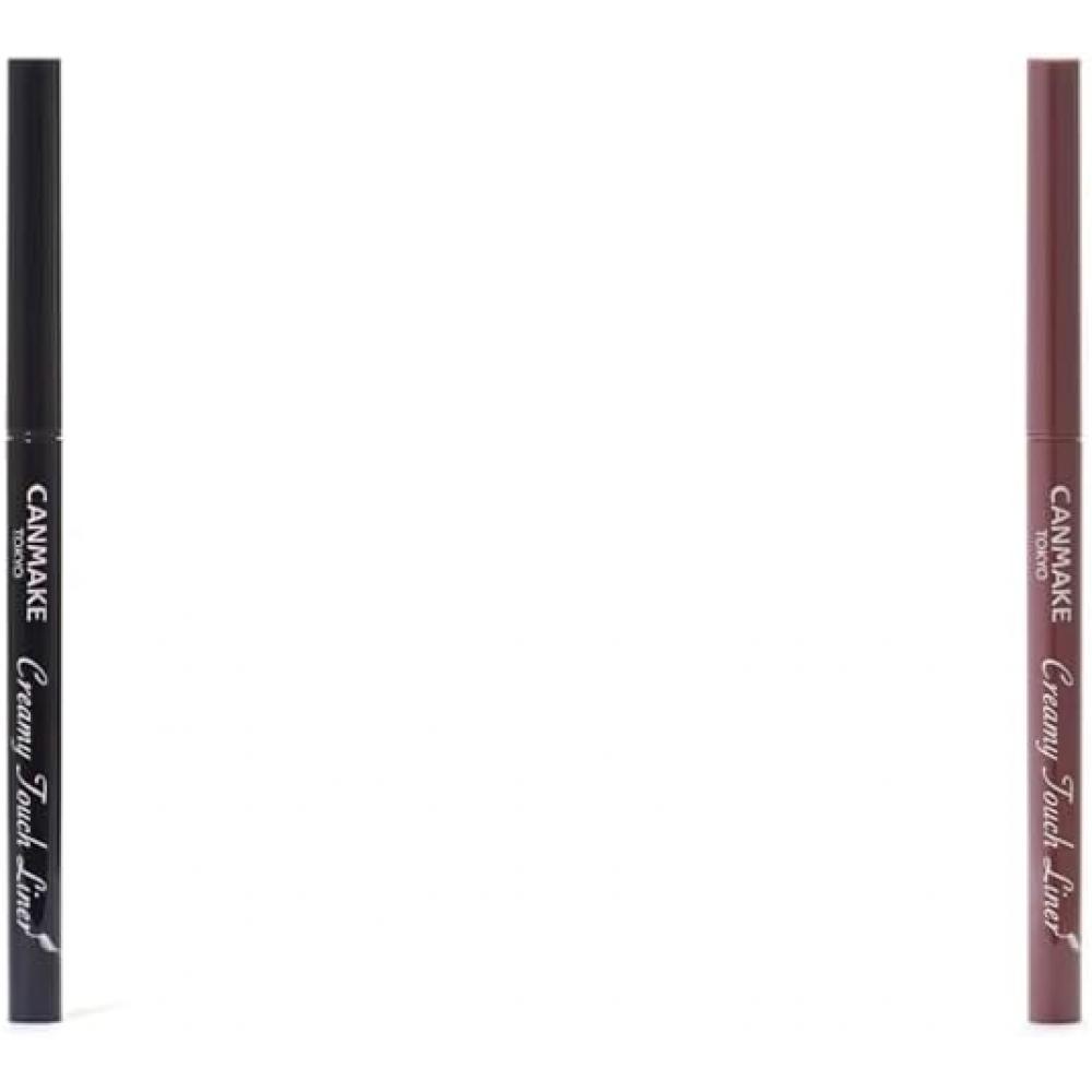 

[Купить набор] Canmake Gel Creamy Touch Liner 01 Deep Black 0,08 г+ Canmake Creamy Touch Liner 04 Гранатовая бордовая подводка для глаз 0,1 г x 1