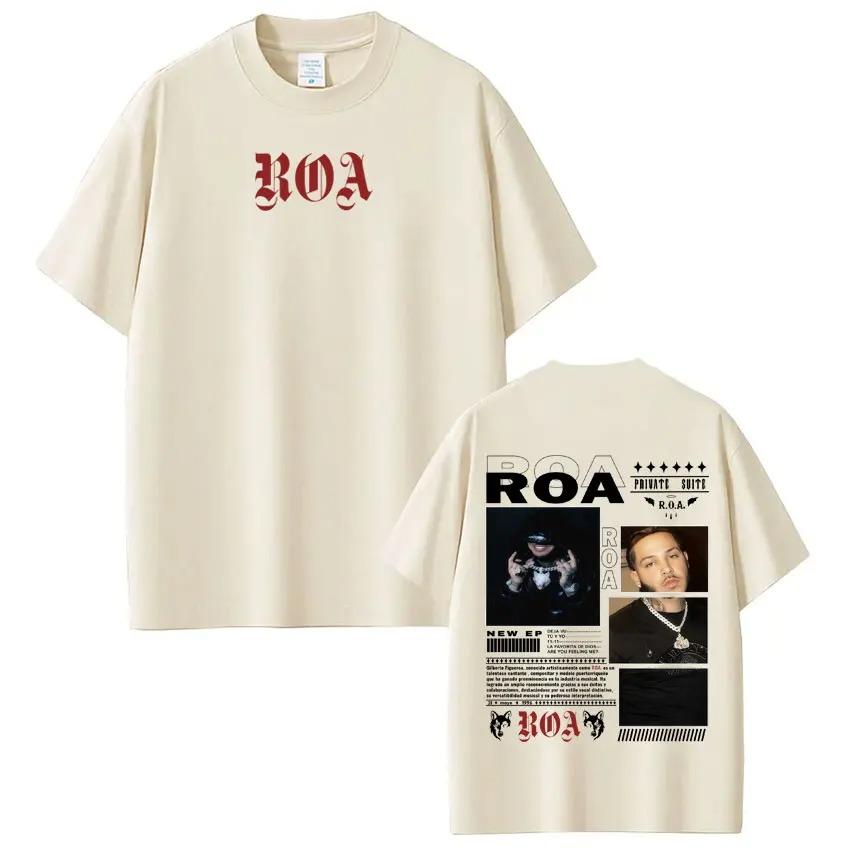 

Rapper Roa Album Tour Graphic T Shirt Men Women Fashion Tees Summer Oversized Short-sleeved T Shirts Streetwear S