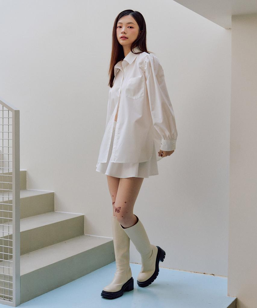 ZEROPLANET Giselle Puff Shirt [White]