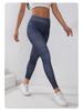 European-Style Faux Denim Yoga Pants: Slimming, High-Waist, Tummy Control, Leg-Lifting, Hip-Enhancing with Pockets.