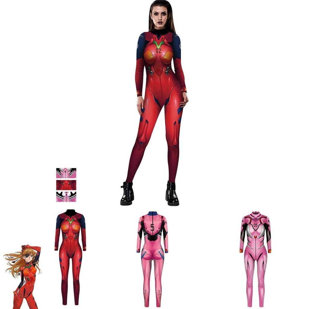 Premium Quality Eva Neon Genesis Evangelion Asuka Langley Bodysuit For Anime Fans And Cosplay Enthusiasts