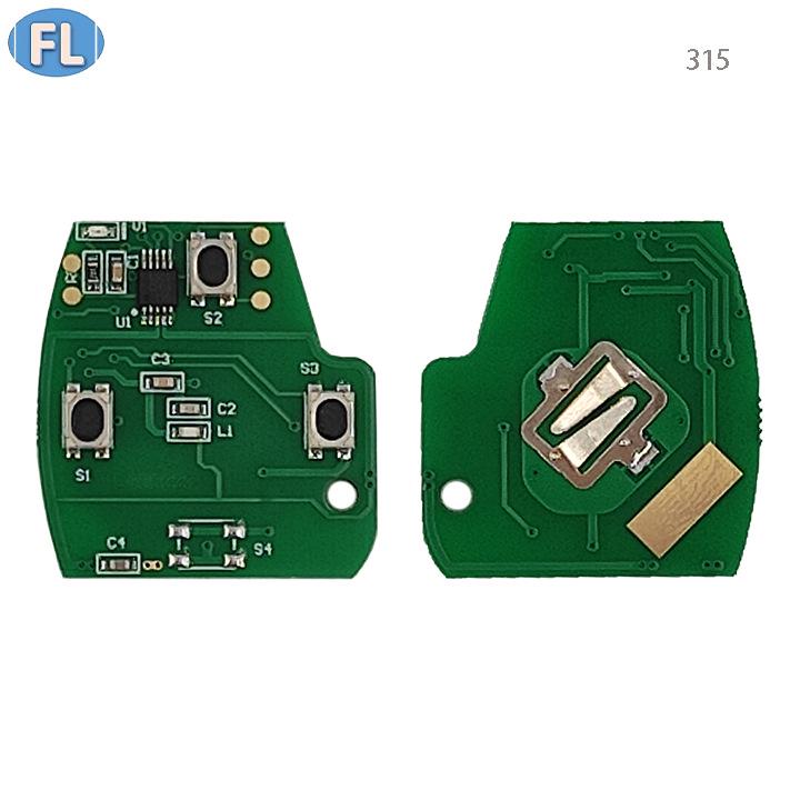 Kompatibler Fernbedienungschip für Honda Accord 7. Generation, 3 Tasten, 315 MHz