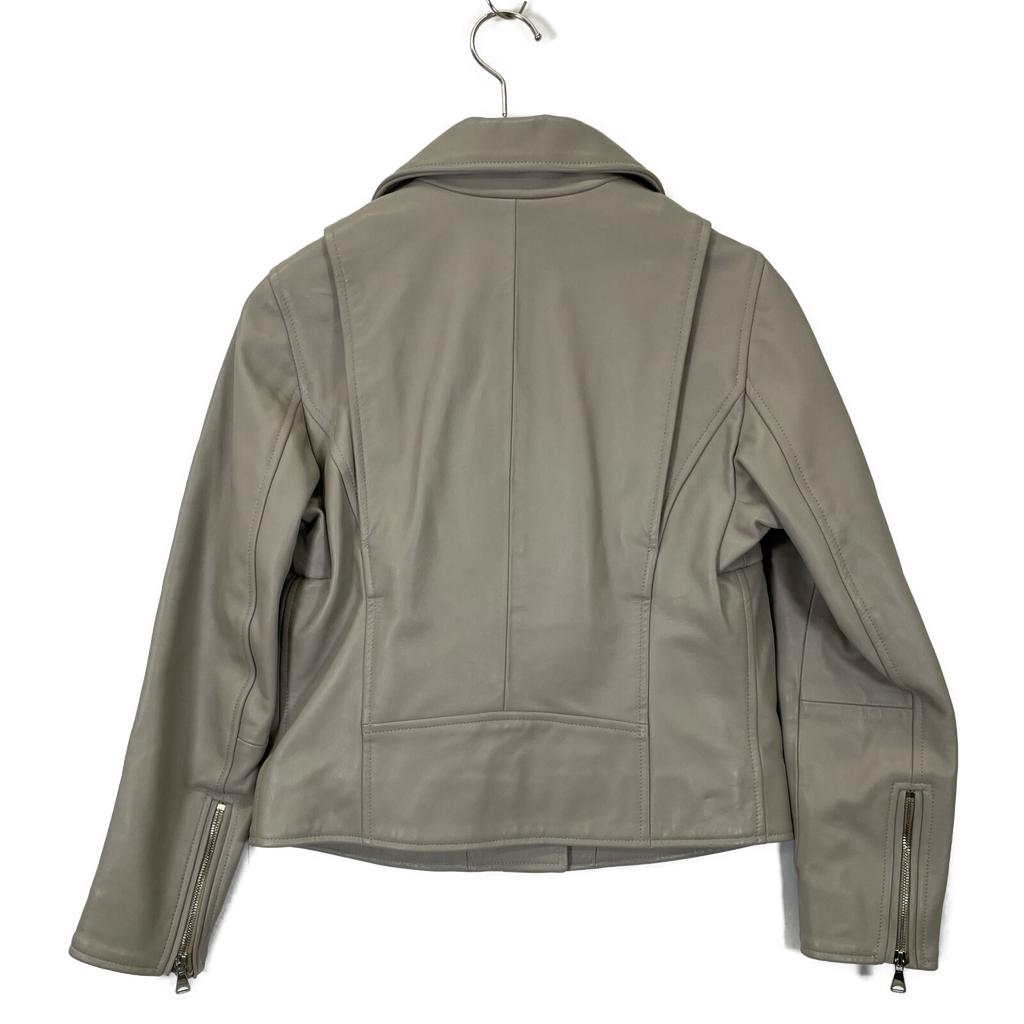 EMMETI Grey 22-207-08-110839 ANNABEL Double Rider Jacket In Lambskin Jacket 38 grayUsed