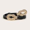Thin Adjustable Hook Buckle Belt Versatile Clothing Belt Fashionable Simple and Elegant